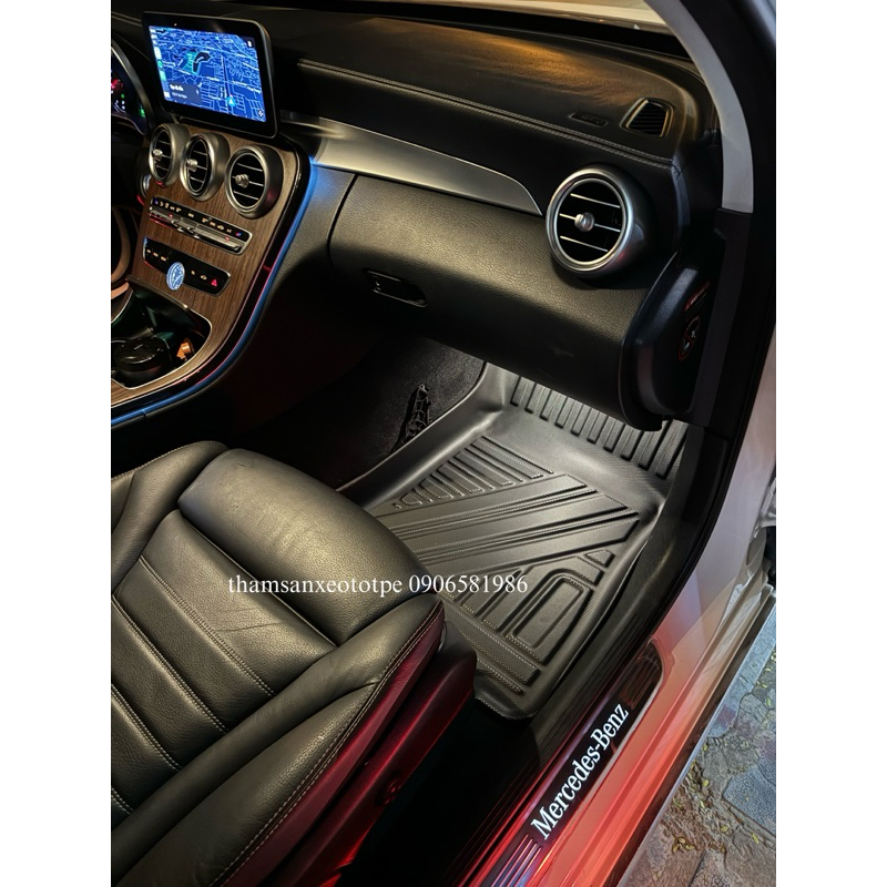Mercedes C200/300 Thảm Sàn Xe TPE Chuẩn Form Xe Sang Trọng