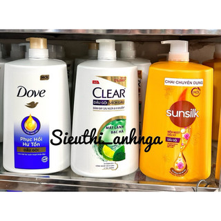 Dầu gội dove - clear - sunsilk loại 1,4kg
