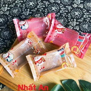 Túi bánh dứa hình mèo may mắn 7x12 - Có 2 màu