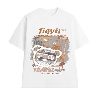 Áo thun nam nữ tay lỡ chính hãng TIQYTI 17 form rộng vải cotton co giãn mềm mịn phong cách unisex