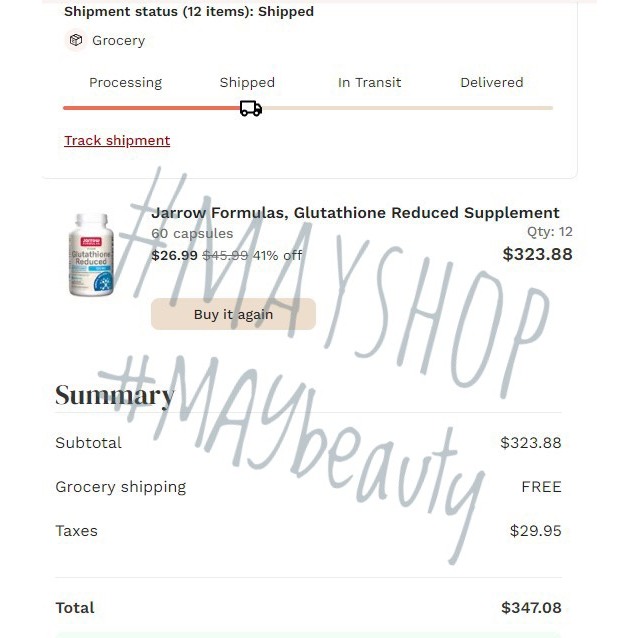 ( Có Bill Mỹ) Viên uống Glutathione Now Foods & Jarrow Formulas 500mg hỗ trợ trắng da, giảm lão hóa 30 viên, 60 viên