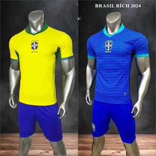 Bộ Bóng Đá Đội Tuyển Brazil 2024 - Thun Cao Cấp