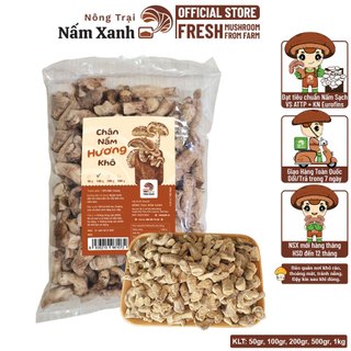 Chân Nấm Hương (Đông Cô) Khô 50gr 100gr 200gr Làm Chà Bông Cực Ngon - Nông Trại Nấm Xanh