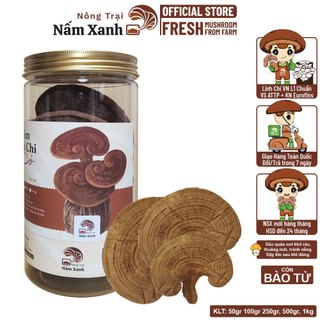Nấm Linh Chi Đỏ Nguyên Tai Còn Bào Tử 50gr 100gr Bảo Vệ Sức Khỏe Toàn Diện - Nông Trại Nấm Xanh