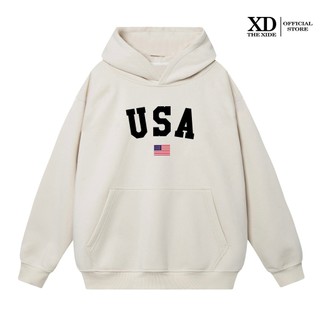 Áo Hoodie nỉ The Xide in hình USA    form unisex nam nữ chất nỉ bông dày dặn
