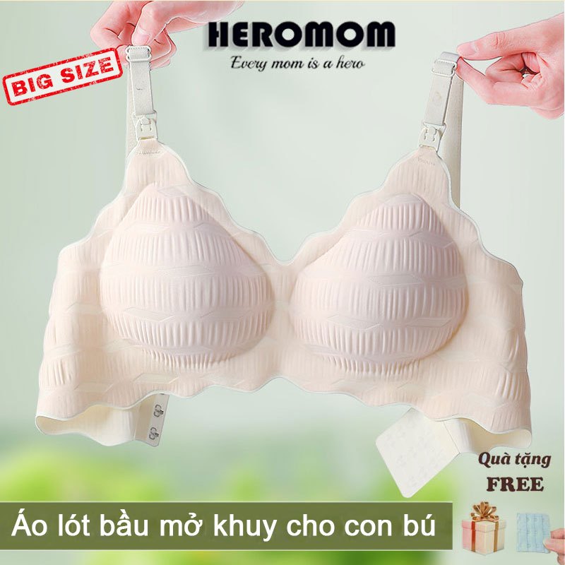 Áo lót bầu SU LẠNH cho con bú ti không gọng Nâng Ngực chống chảy xệ