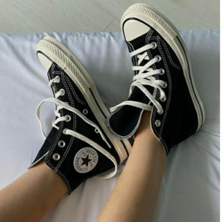 Giày sneaker nam nữ cv 1970s trendluxe cổ cao thấp đen trắng