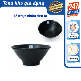 Tô nhựa nhám đen to X17 X18