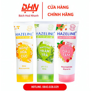 Tuýp sữa rửa mặt hazeline 100g