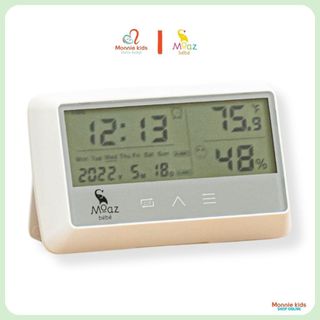 Nhiệt ẩm kế đa năng cho bé Moaz Bebe MB027, nhiệt kế đo nhiệt độ phòng tiện lợi - Monnie Kids