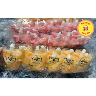 Bán sỉ 1 thùng 10 bịch 4 vị nước uống hương sữa chua Yogurt bịch 10 gói 100ml thơm mát giải nhiệt mùa hè