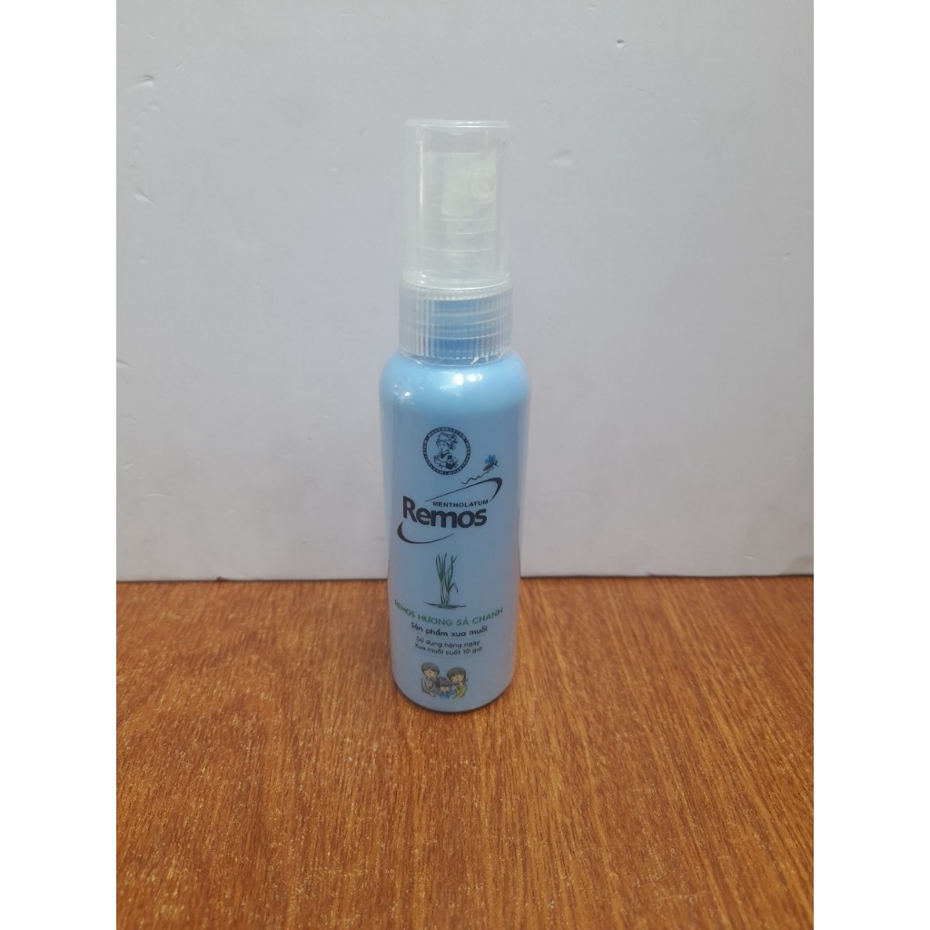 Xịt chống muỗi Remos hương chanh sả chai 60ml