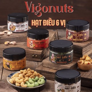 8 vị hạt điều vigonuts vị wasabi tomym phô mai tỏi ớt sữa dừa bạc xỉu thượng hạng hủ 150g 300g 500g