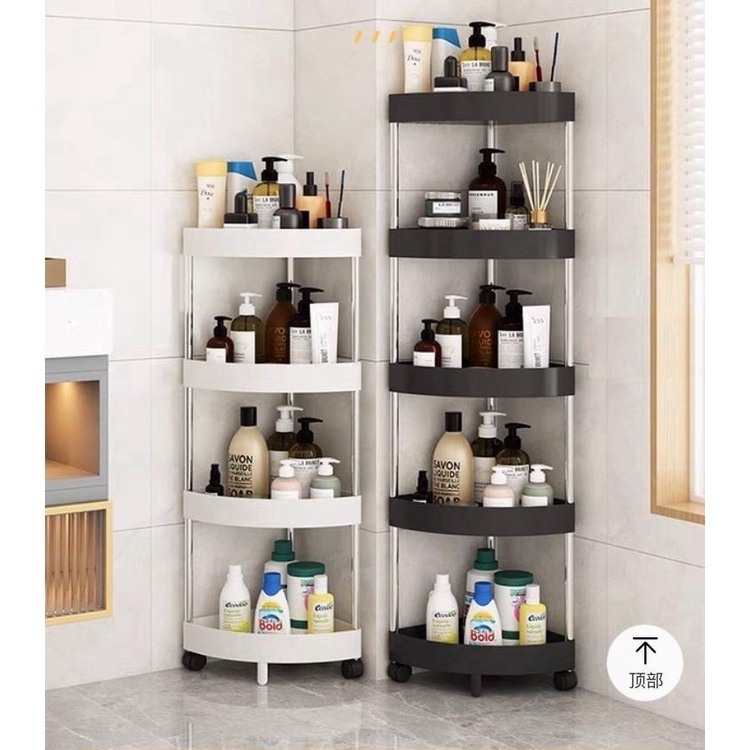 Kệ Nhà Tắm Nhà Vệ Sinh Cao Cấp Đa Năng 4 Tầng - Chất liệu : Khung inox trắng lưới nhựa composite cao