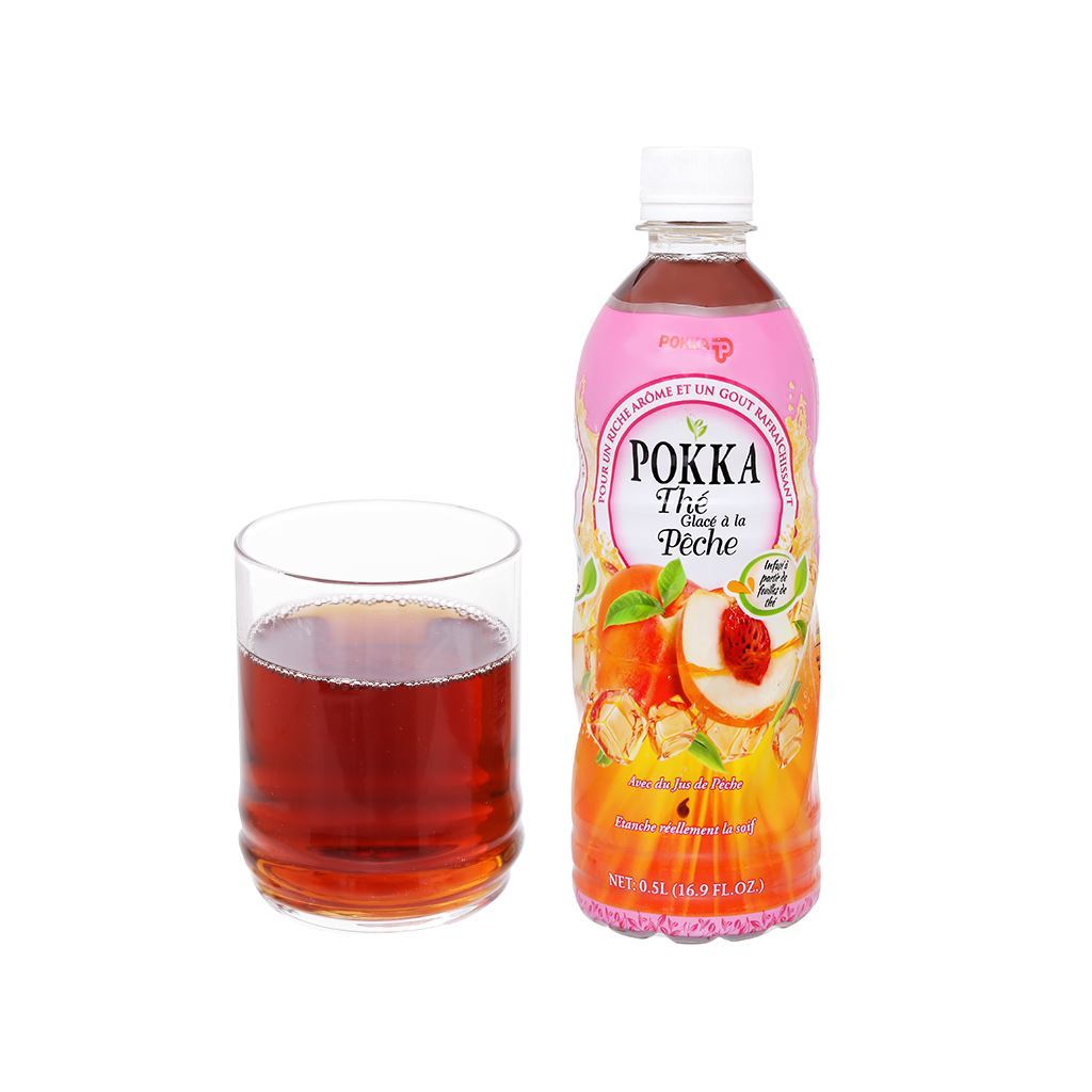 Trà đào Pokka chai 500ml