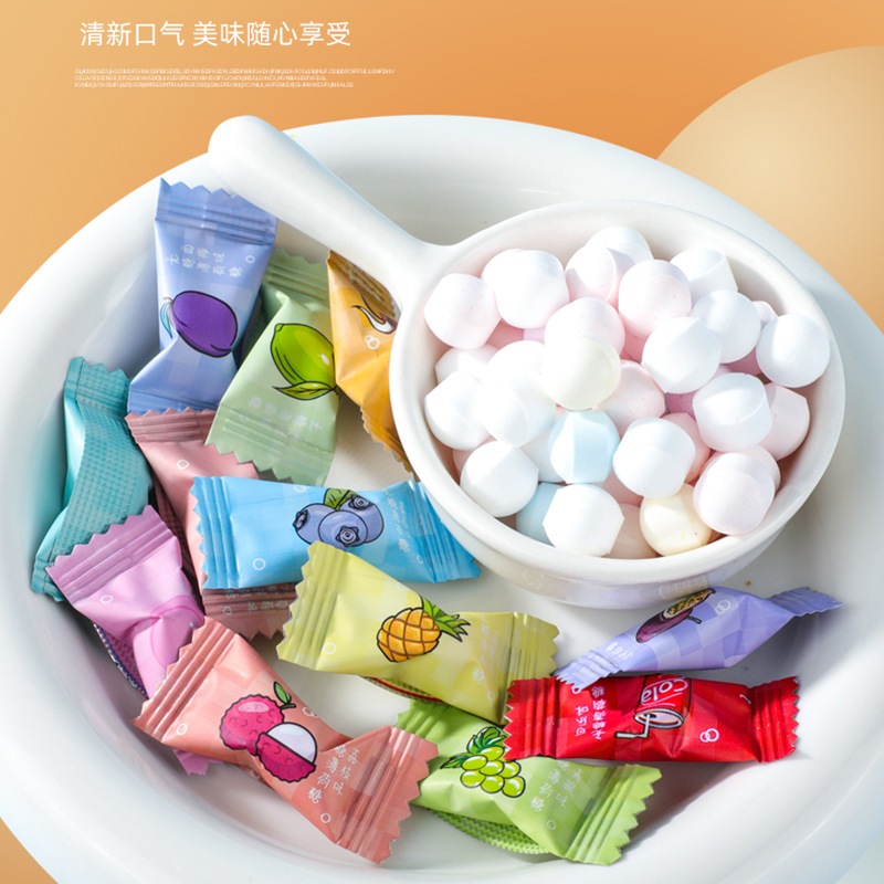 kẹo ngậm Vitamin C không đường thơm miệng mix vị trái cây túi 100 gram