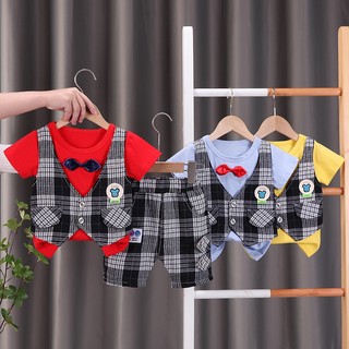 Quần Áo Tết Trẻ Em Bé Trai Set Công Tử Hàn Quốc Từ Sơ Sinh Có Nơ Chất Cotton Cao Cấp Màu Sắc Tươi Tắn Nhà MiDuKid