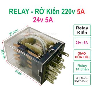 Relay omron 24V 14P 5A - linh kiện điện tử QUỲNH DIỄN
