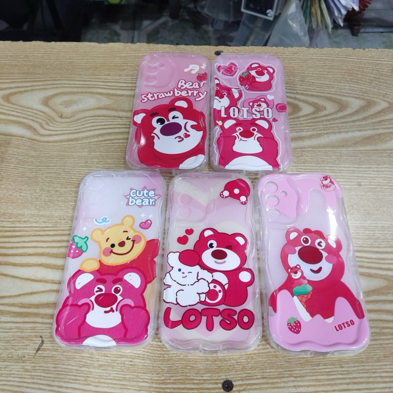 Ốp gấu dâu Samsung A24  ,Samsung A34, Samsung A54