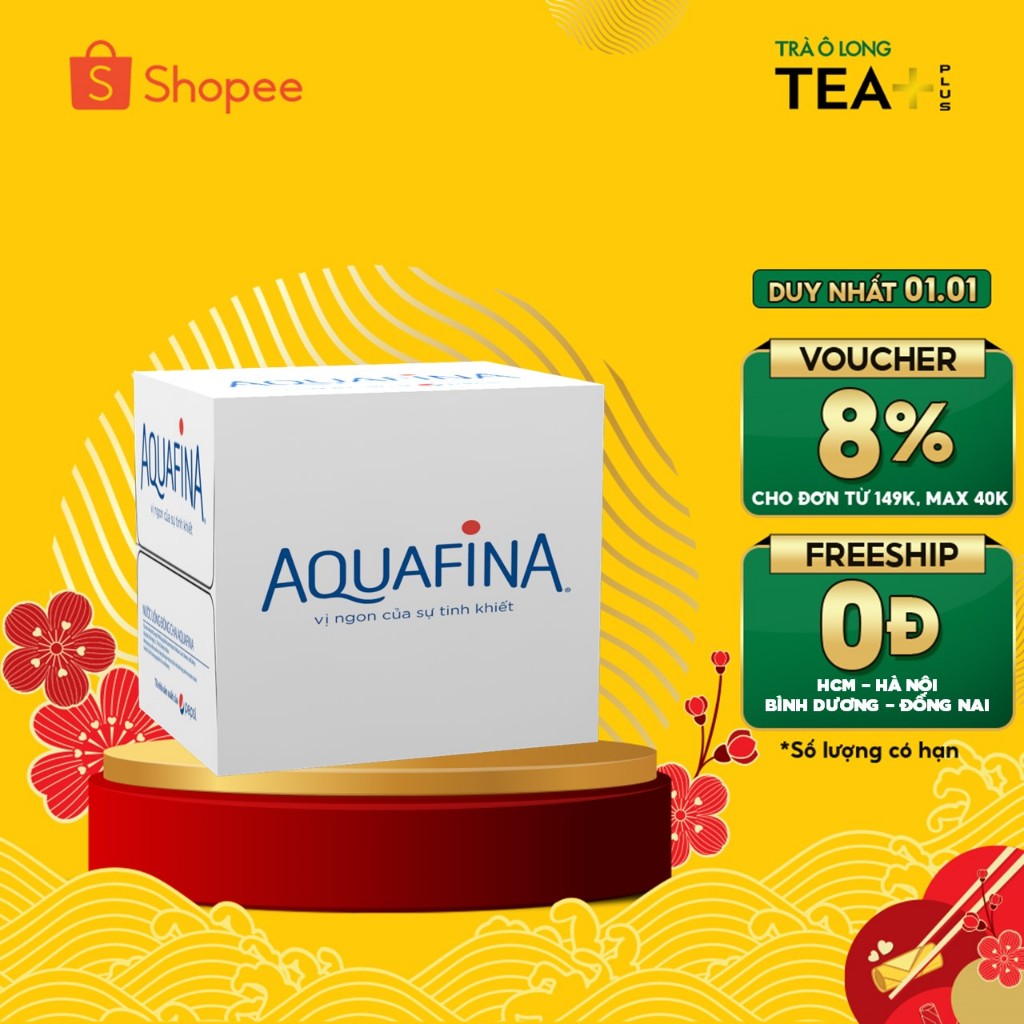 Thùng 4 Chai Nước tinh khiết Aquafina 