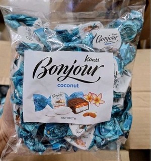 Kẹo socola bonjour vị dừa caramen gói 500g