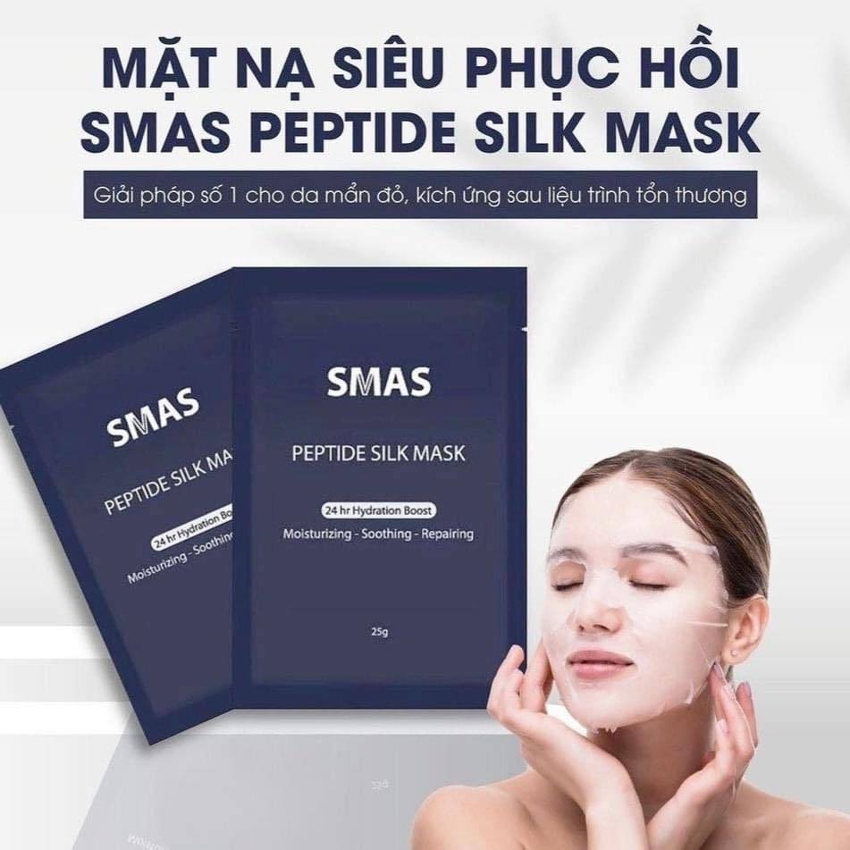 MẶT NẠ SMAS PEPTIDE SILK MASK 24H HYDRATION BOOST 25G - Mặt nạ Peptide Silk Mask Smas 25g Hàng Công ty