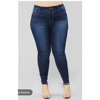 Quần jeans lưng cao big size - Thanh lý vnxk