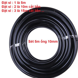 ống dây tưới cây ldpe 10mm dùng cho phun sương tưới nhỏ giọt ( sét 5m ) đường kính 8x10mm