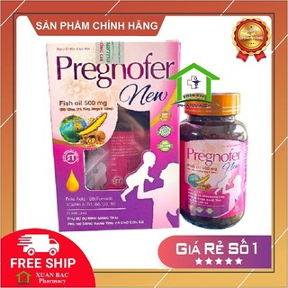 ✅[CHÍNH HÃNG] Viên uống vitamin tổng hợp Pregnofer New - Bổ sung sắt, dầu cá, acid folic, vitamin cho bà bầu