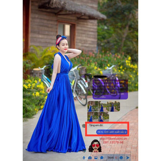 Đầm maxi lụa dập ly cao cấp - 4 MÀU ( Có sẵn tại Stork Maxi)