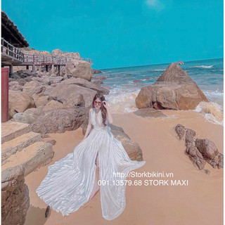 Đầm maxi lụa dập ly cao cấp - 4 MÀU ( Có sẵn tại Stork Maxi)