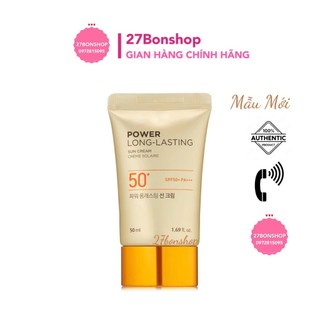 KEM CHỐNG NẮNG THE.FACE.SHOP POWER LONG LASTING SUN CREAM SPF50+ PA+++ 50ML