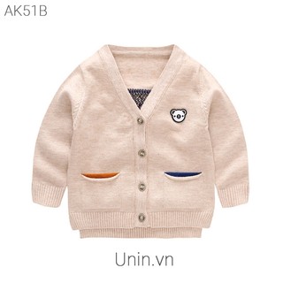Áo khoác len cao cấp dễ thương cho bé trai bé gái size 7-13kg AK51 unin.vn