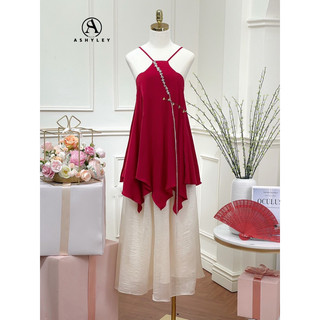 Set áo yếm đính đá chân váy xoè 𝐀𝐒𝐇𝐘𝐋𝐄𝐘