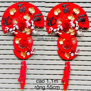 Mẹt trang trí TẾT trang trí dẻ quạt cực sang
