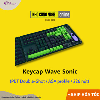 Keycap AKKO Wave Sonic (PBT Double-Shot/ASA profile/226 nút)