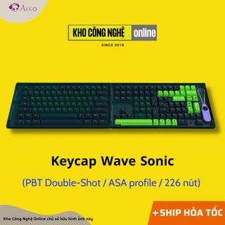 Keycap AKKO Wave Sonic (PBT Double-Shot/ASA profile/226 nút)