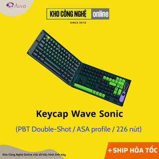 Keycap AKKO Wave Sonic (PBT Double-Shot/ASA profile/226 nút)