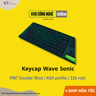 Keycap AKKO Wave Sonic (PBT Double-Shot/ASA profile/226 nút)