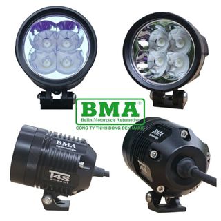 Đèn trợ sáng bma t4s , 60w chiếu cực xa , ánh sáng gom 6500k lắp xe máy chuyên phượt tour