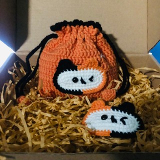 Túi rút bằng len mini hình Nong Yuzumumu fistkhaotung/ Kẹp tóc / móc khóa