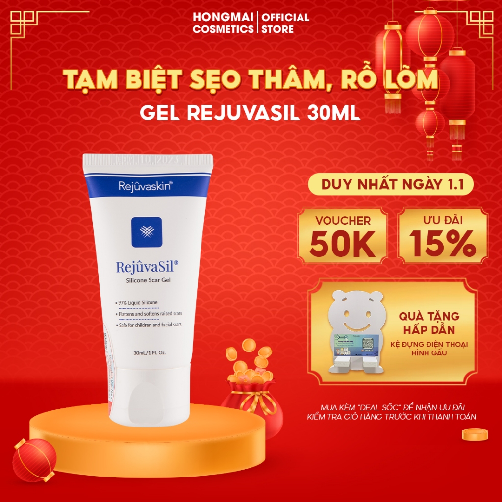 Gel xóa Sẹo Lồi / Phì Đại REJUVASKIN Scar Rejuvasil 30ml