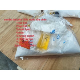 combo bột pha 10lit nước rửa chén 65k