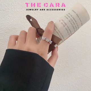 Nhẫn Nữ Hình Bướm Đính Hạt Zircon THECARA