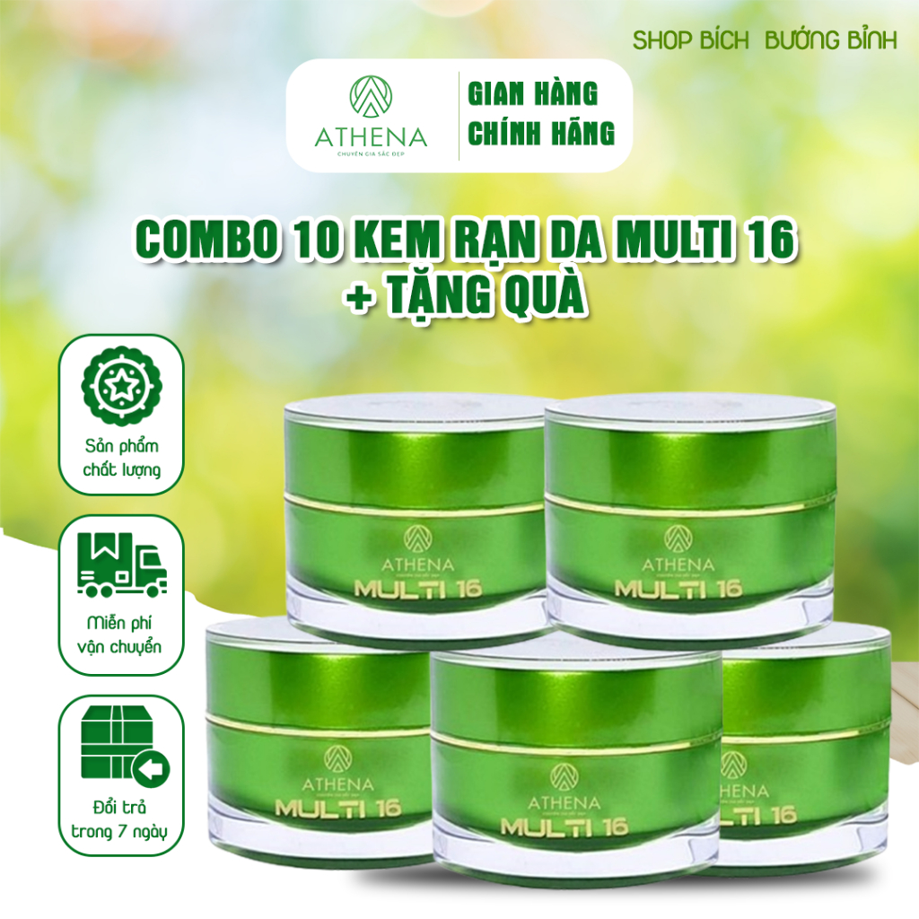 Combo 10 Kem Trị Rạn Da Multi16 30g Bích Bướng Bỉnh Đánh Bay Rạn Da Cho Bà