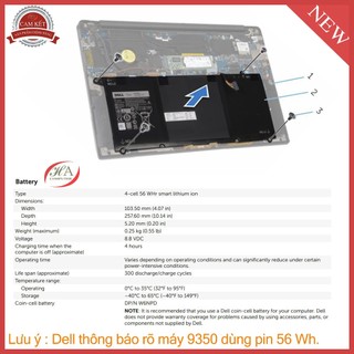 Pin Sạc dell XPS 13 9350