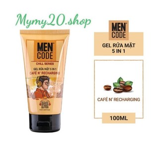 Gel rửa mặt men code café ' n 5in1 sạch sâu-100ml