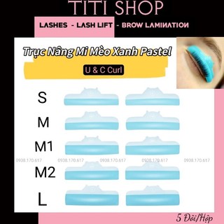Trục uốn mi nâng chân mi cao cấp Hàn Quốc_Mèo Baby Xanh Pastel