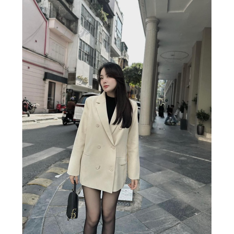 Áo Khoác Blazer Form Rộng Hàng QCL1