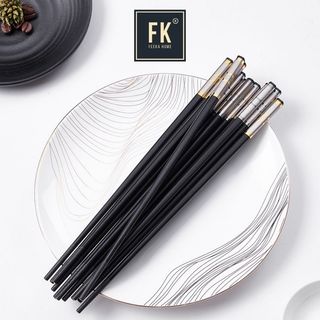 Đũa alloy kháng khuẩn chịu nhiệt chống trơn, đũa ăn cơm phong cách nhật chống mốc chồng mốc siêu bền